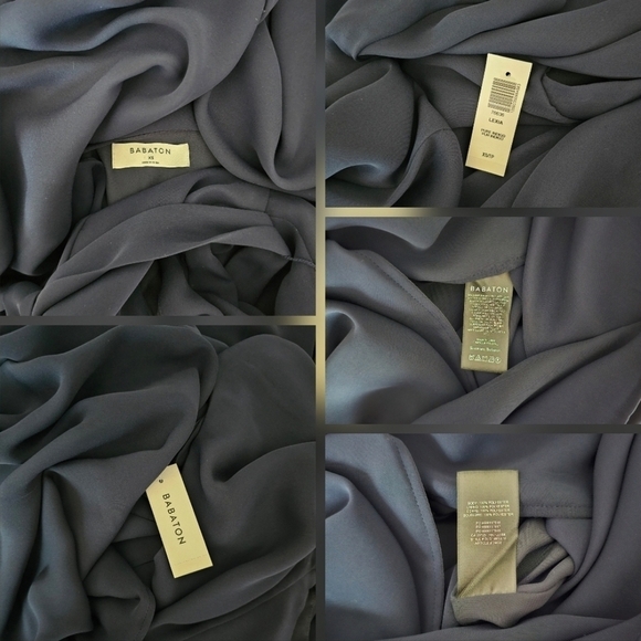 🇨🇦 Aritzia Babaton Lexia Short Sleeve Chiffon Wrap Maxi Dress - Picture 10 of 16